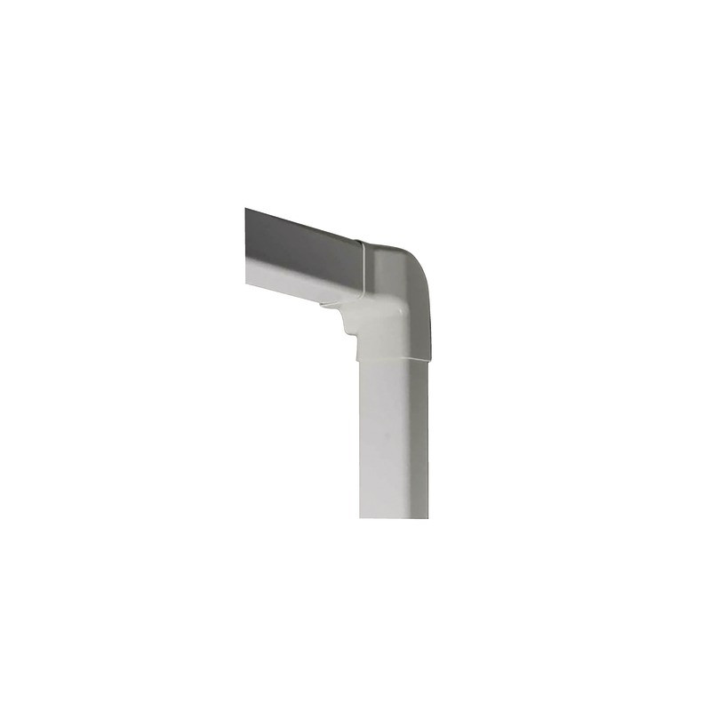 Angle vertical gauche 80x60 blanc pur 9010- DIFF - 807718  - (X4)