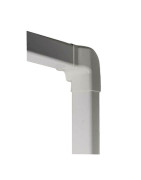 Angle vertical gauche 80x60 blanc pur 9010- DIFF - 807718  - (X4)