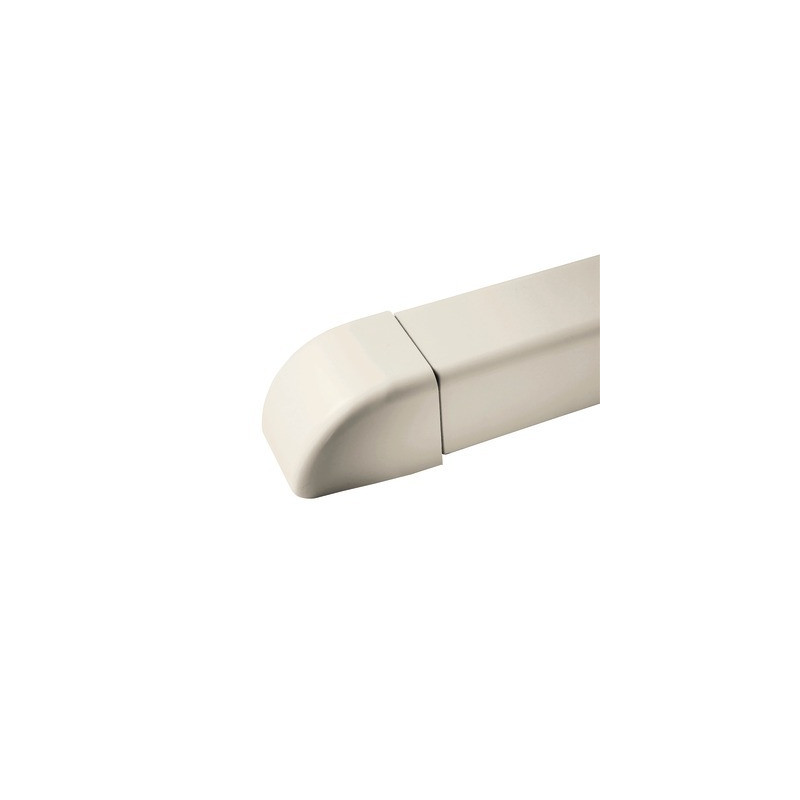 Embout 80x60 blanc crème 9001- DIFF - 807729  - (X9)